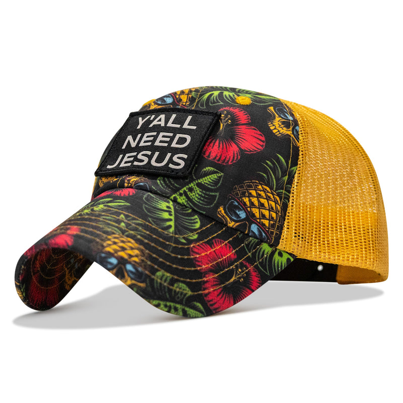 Load image into Gallery viewer, Y'all Need Jesus Patch Tactical Ripstop Mesh Snapback Hat