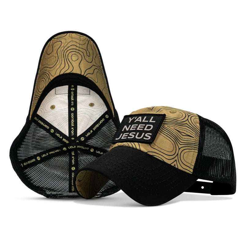 Load image into Gallery viewer, Y'all Need Jesus Patch Tactical Ripstop Mesh Snapback Hat
