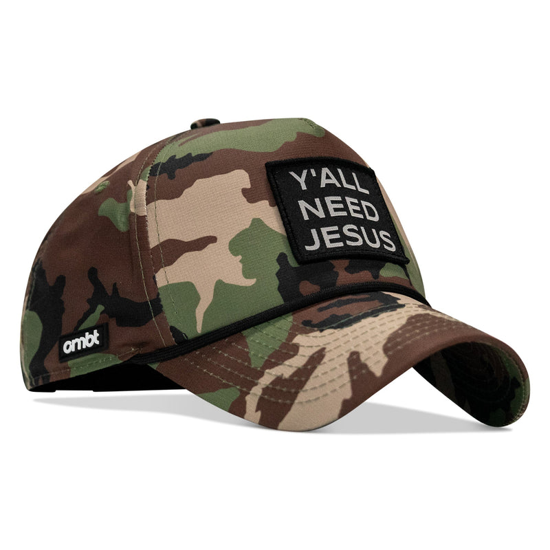 Load image into Gallery viewer, Y'all Need Jesus Patch Weekender Snapback