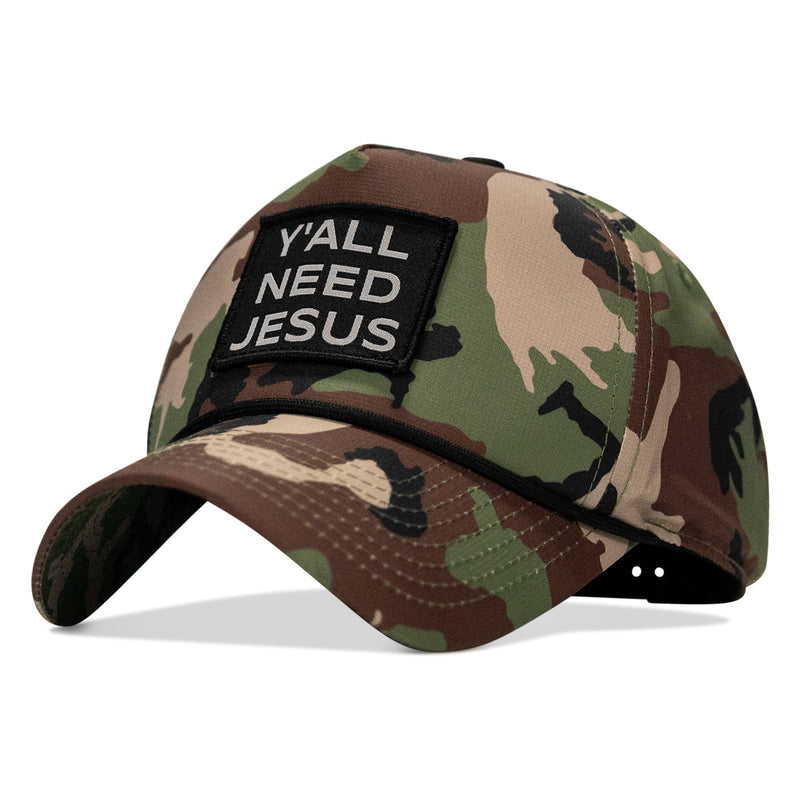 Load image into Gallery viewer, Y'all Need Jesus Patch Weekender Snapback