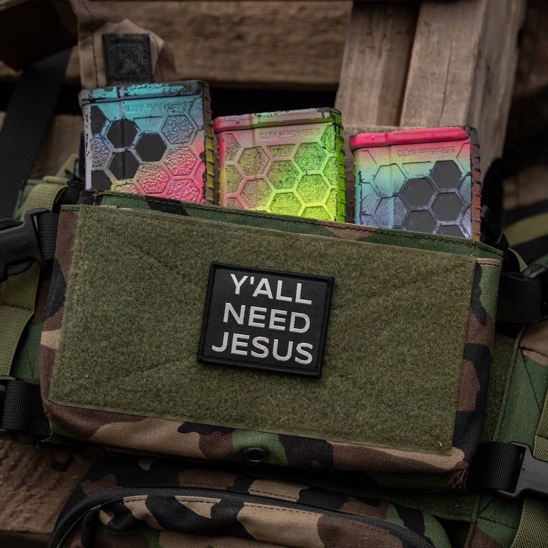 Load image into Gallery viewer, Y'all Need Jesus Velcro Patch