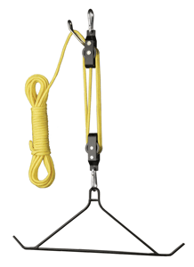 Hs Skinning Gambrel & Hoist - 4:1 Ratio 600lbs - Skoutley Outdoors LLC
