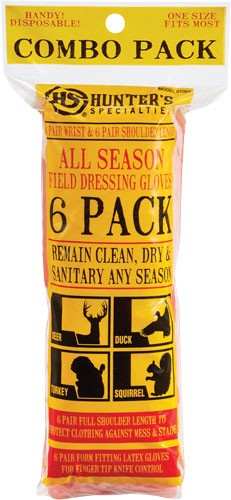 Hs Field Dressing Gloves - 6 Pack Combo Shoulder/wrist - Skoutley Outdoors LLC