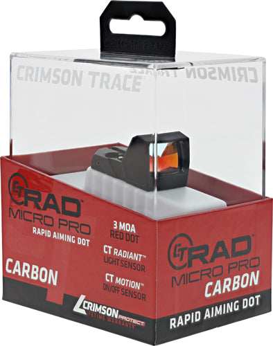 Crimson Trace Reflex Sight Rad - Micro Pro Carbon 3 Moa Red Dot - Skoutley Outdoors LLC