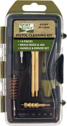 Sport Ridge Cleaning Kit - Pistol 45cal 14pc - Skoutley Outdoors LLC