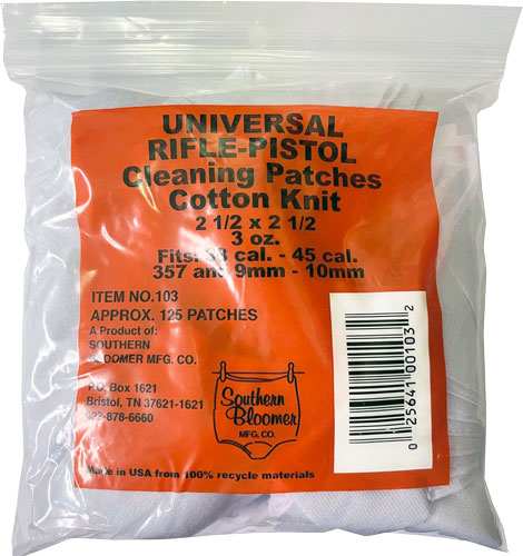 Southern Bloomer Universal - Cleaning Patch 2.5"x2.5" 125pk - Skoutley Outdoors LLC