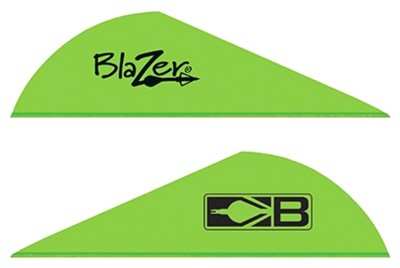 Bohning Blazer Vanes - 2" Solid Neon Green 36pk - Skoutley Outdoors LLC
