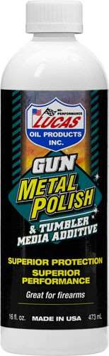 Lucas Oil 16oz Gun Metal Polsh - Tumbler Media Additive Liquid - Skoutley Outdoors LLC