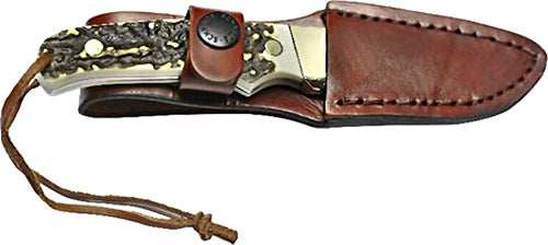 Uncle Henry Knife Staglon 2.8" - Blade W/leather Sheath - Skoutley Outdoors LLC