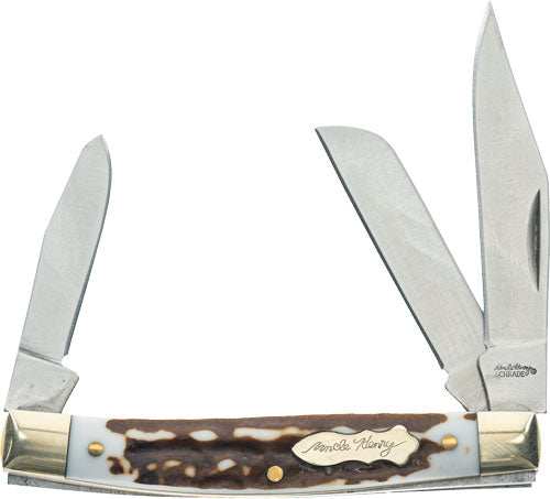 Uncle Henry Knife Next Gen - Staglon Jr Folding 3-blade - Skoutley Outdoors LLC