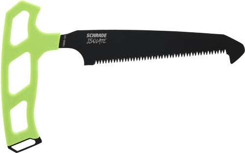 Schrade Knife Isolate Large - Bone Saw 5" Sk5 Black/green - Skoutley Outdoors LLC