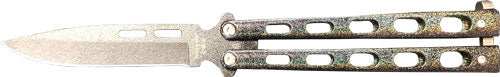 Bear & Son Butterfly Knife - 2.38" Galaxy Pwdr Coat Spr Pnt - Skoutley Outdoors LLC