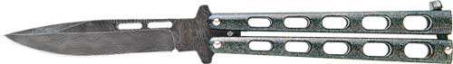 Bear & Son Butterfly Knife - 3.38" Galaxy Damascus - Skoutley Outdoors LLC