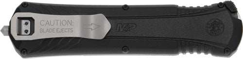 S&w Knife M&p Otf 3.5" Aus-8 - Spear Blade Tip Down W/safety - Skoutley Outdoors LLC
