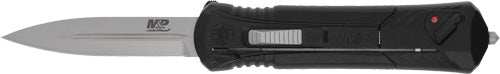 S&w Knife M&p Otf 3.5" Aus-8 - Spear Blade Tip Down W/safety - Skoutley Outdoors LLC