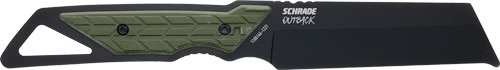 Schrade Knife Outback Cleaver - Fixed 3.6" Black/green - Skoutley Outdoors LLC