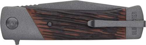 Old Timer Knife Manual Folder - 3.75" Luxewood Liner Lock - Skoutley Outdoors LLC