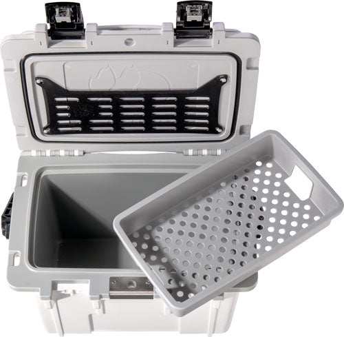 Load image into Gallery viewer, Pelican Coolers Im 14 Quart - White/gray W/dry Storage - Skoutley Outdoors LLC