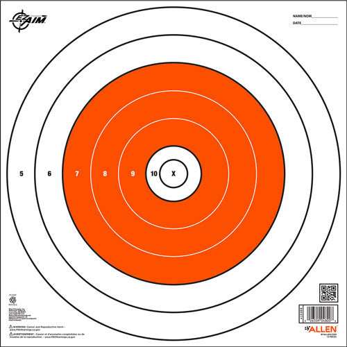 Allen Ez Aim Paper Bullseye - Target 12-pk 12