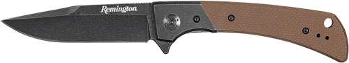 Remington Cutlery Edc Drop Pt - 4" Folder G10 Tan/black< - Skoutley Outdoors LLC