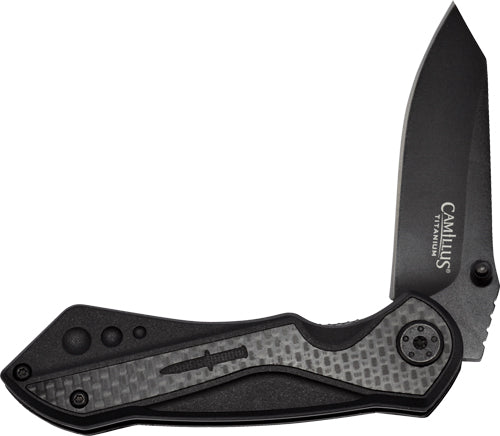 Camillus Machine Folding Knife - 2.78" Ss Blade Carbon Fiber Bl