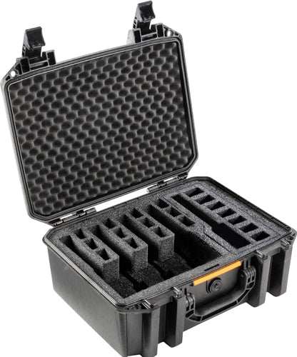 Pelican Vault V300 Large- - 5 Pistol Cse Pre Cut Foam Blk - Skoutley Outdoors LLC