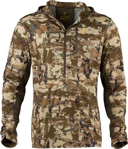 Browning Early Season Hooded - Ls Shirt 1/4 Zip Auric Large* - Skoutley Outdoors LLC