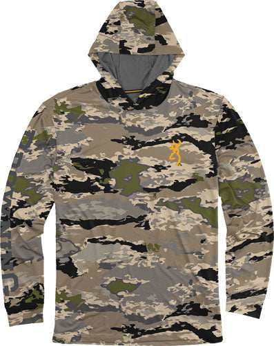 Browning Hooded Long Sleeve - Tech T-shirt Ovix Large - Skoutley Outdoors LLC