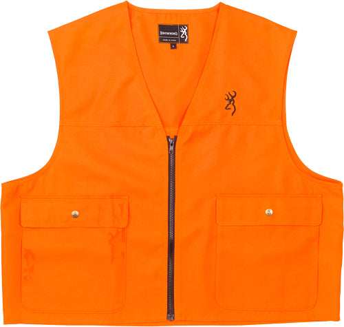 Browning Safety Vest Buck - Mark Logo Blaze Orange Med - Skoutley Outdoors LLC