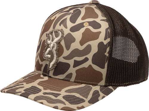 Browning Cap Flashback 110mesh - Back Rec Patch Tan Camo - Skoutley Outdoors LLC