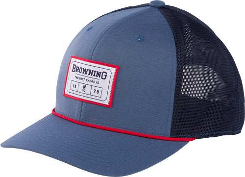Browning Cap Mason 110 Mesh - Back Rec Patch W/rope Blue! - Skoutley Outdoors LLC