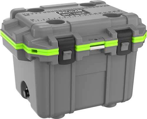 Load image into Gallery viewer, Pelican Coolers Im 30 Quart - Elite Dark Gray/green - Skoutley Outdoors LLC