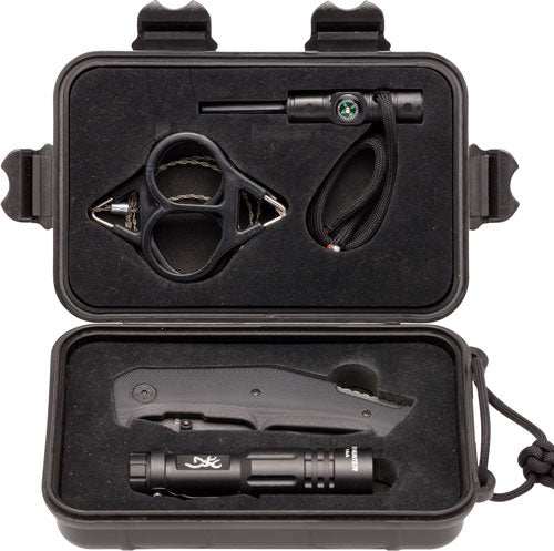 Browning Outdoorsman Survival - Knife Light Saw Firestarter - Skoutley Outdoors LLC