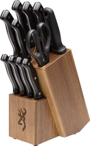Browning Knife Kitchen Set W/ - Butcher Block* - Skoutley Outdoors LLC