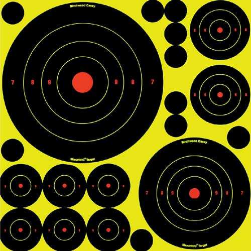 B/c Target Shoot-n-c Assorted - 1"-50 2"-30 3"-10 5.5"-5 8"-5 - Skoutley Outdoors LLC