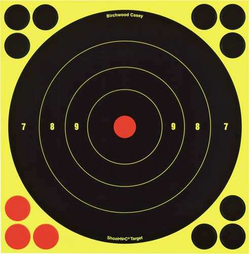 B/c Target Shoot-n-c 8" - Bull's-eye 30 Targets - Skoutley Outdoors LLC