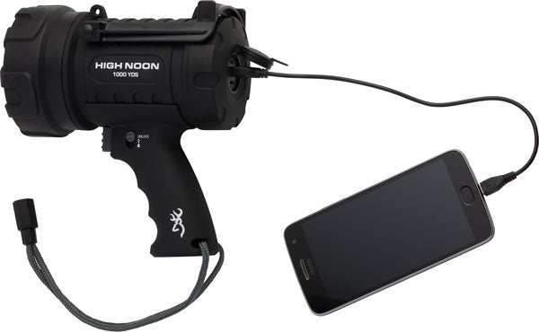 Browning High Noon Led Spotlt - 87-1800 Lumens Rechargeable - Skoutley Outdoors LLC