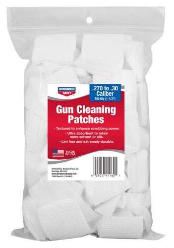 B/c Patch 1-1/2" Square - .26-.30 Calibers 750-pack - Skoutley Outdoors LLC