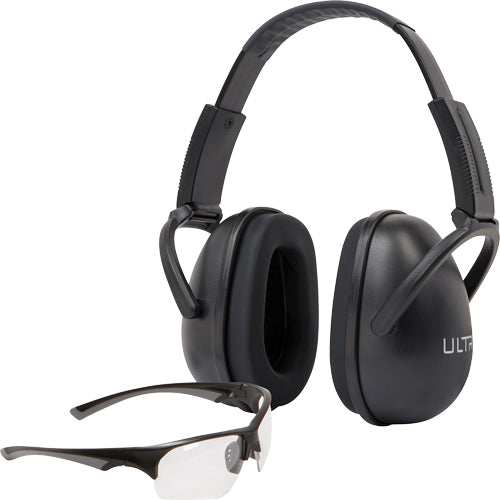 Ultrx Blocker Ear & Eye Combo - 23db Black Muff/clear Eyes - Skoutley Outdoors LLC