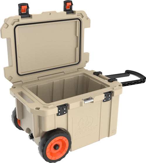 Load image into Gallery viewer, Pelican Coolers Im 45 Quart - Elite Tan W/ Wheels - Skoutley Outdoors LLC