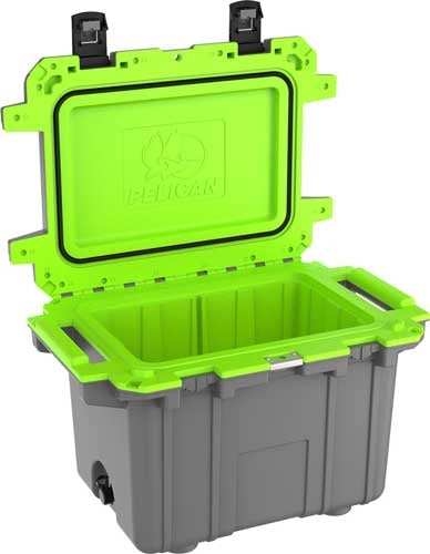 Load image into Gallery viewer, Pelican Coolers Im 50 Quart - Elite Dark Gray/green - Skoutley Outdoors LLC