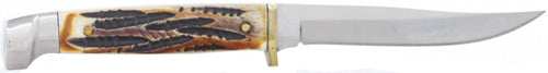 Bear & Son India Stag Bird & - Trout 3" W/leather Sheath Usa - Skoutley Outdoors LLC