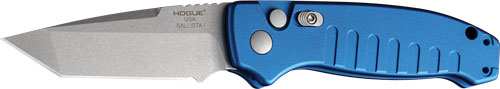 Hogue Ballista-i Button Lock - Auto Tanto Blade Matte Blue - Skoutley Outdoors LLC