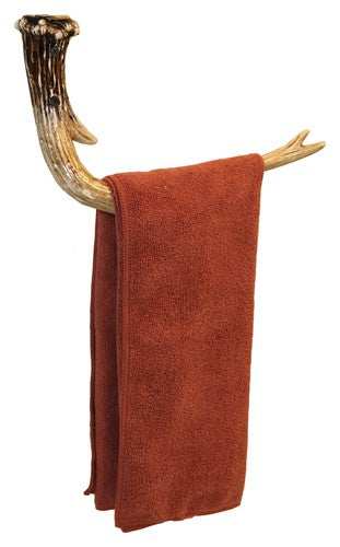 Rivers Edge Antler Hand Towel - Rack Hand Painted Resin - Skoutley Outdoors LLC