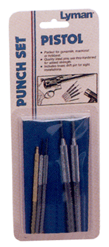 Lyman Pistol Punch Set - 5 Punches - Skoutley Outdoors LLC