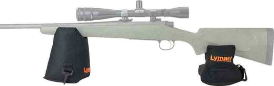 Lyman Crosshair Shooting Bag - Combo Front & Rear Black Nylon - Skoutley Outdoors LLC