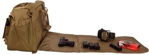 Red Rock Deluxe Range Bag Tan - Fold Out Work/cleaning Gun Mat - Skoutley Outdoors LLC