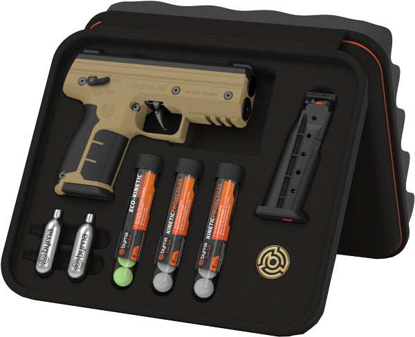 Byrna Sd Kinetic Kit Tan W/ - 2 Mags & Projectiles - Skoutley Outdoors LLC