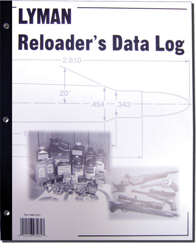 Lyman Reloader's Log Book - 50 Pages