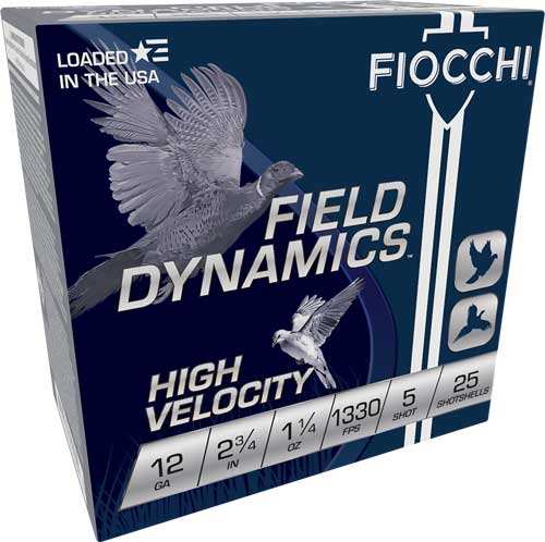 Fiocchi 12ga 2.75" 1-1/4oz - #5 1330fps 25rd 10bx/cs - Skoutley Outdoors LLC